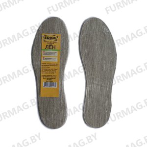 Стельки лен-кожа